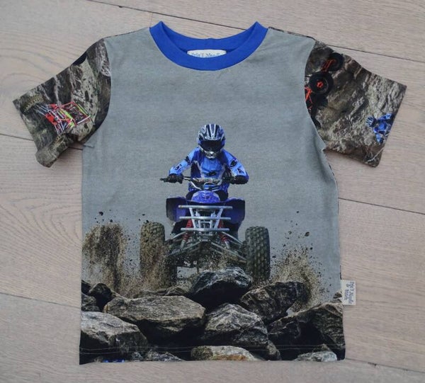 T-shirt Quad grote print