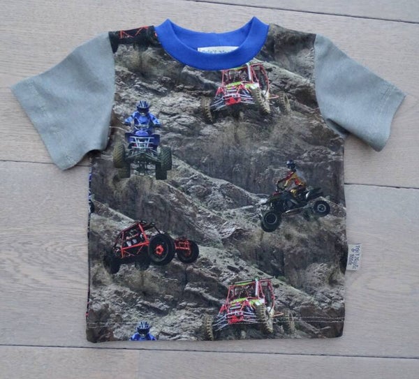 T-shirt Quad kleine print stock
