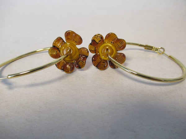 glas, paar oorbellen