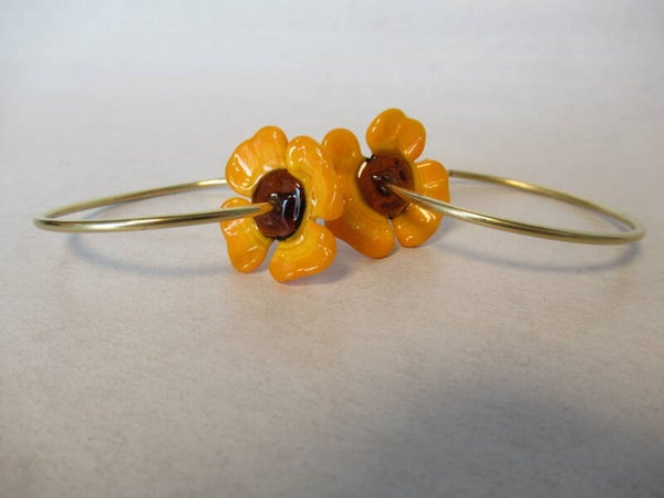 glas, paar oorbellen