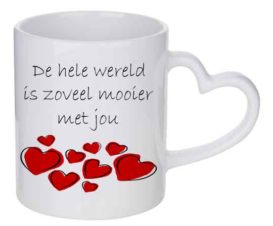 Mok - Liefde - de hele wereld - Wit - Hart