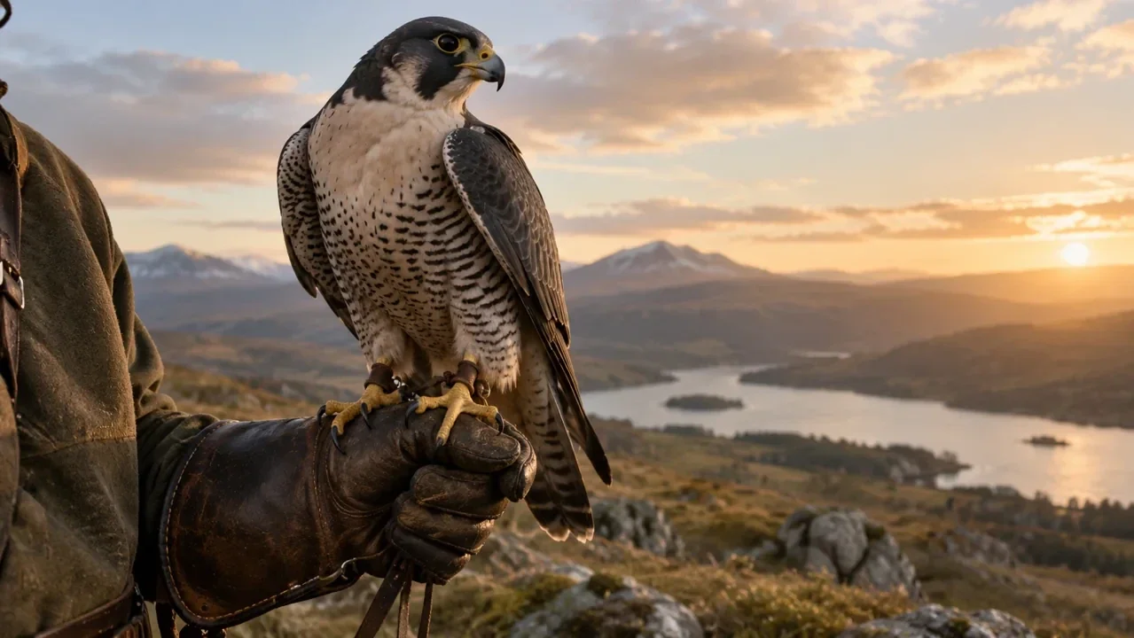 The Falconer — AI-generated illustration