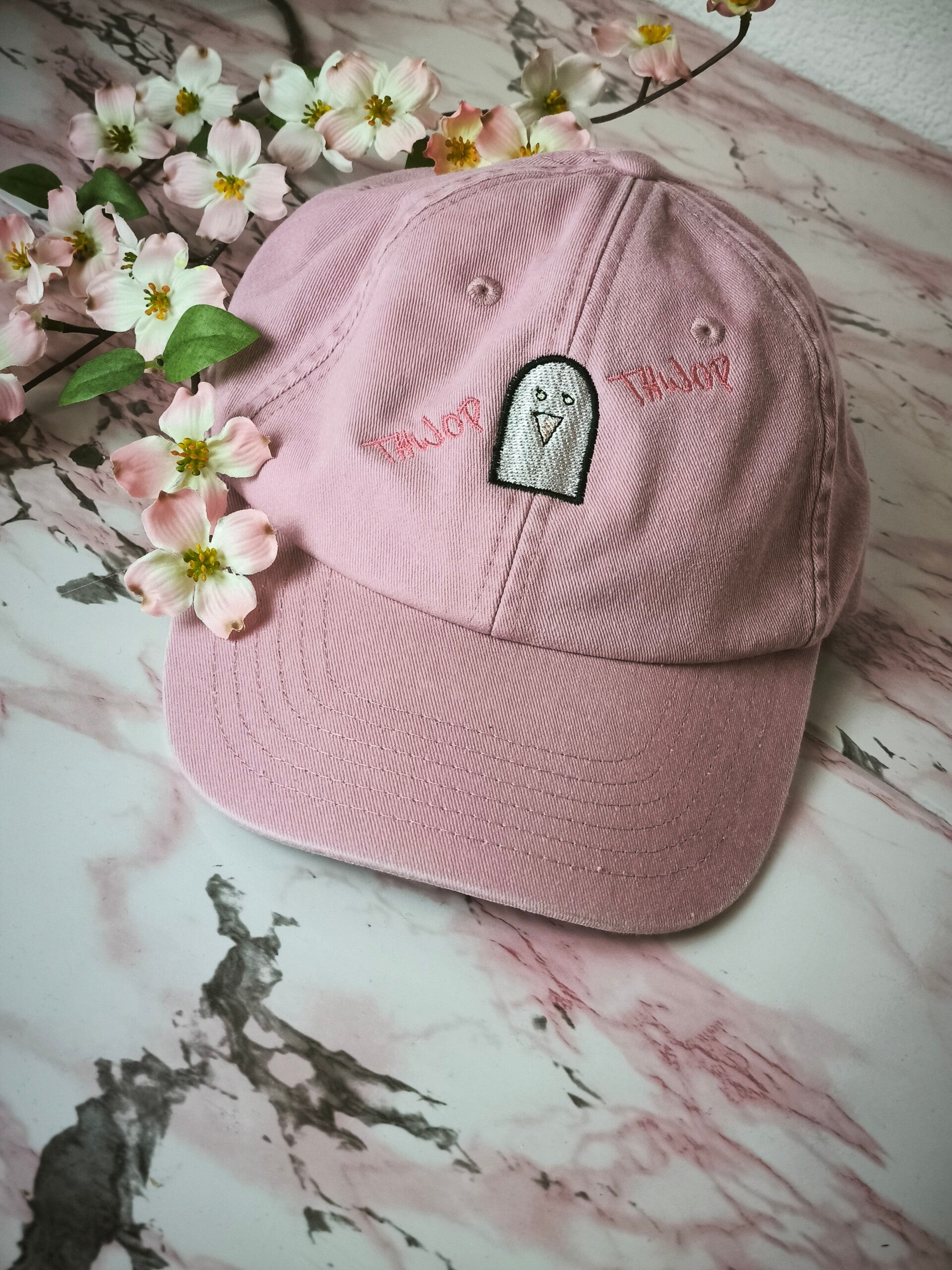 „Thwop Thwop“-Cap | Boys Love Meme Cap | Stickerei | Pastell-Pink | Unisex | Vintage Look