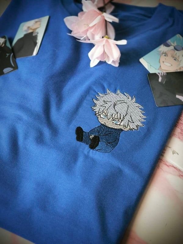 Chibi Satoru Gojo Shirt – Jujutsu Kaisen Stick | Handmade Streetwear