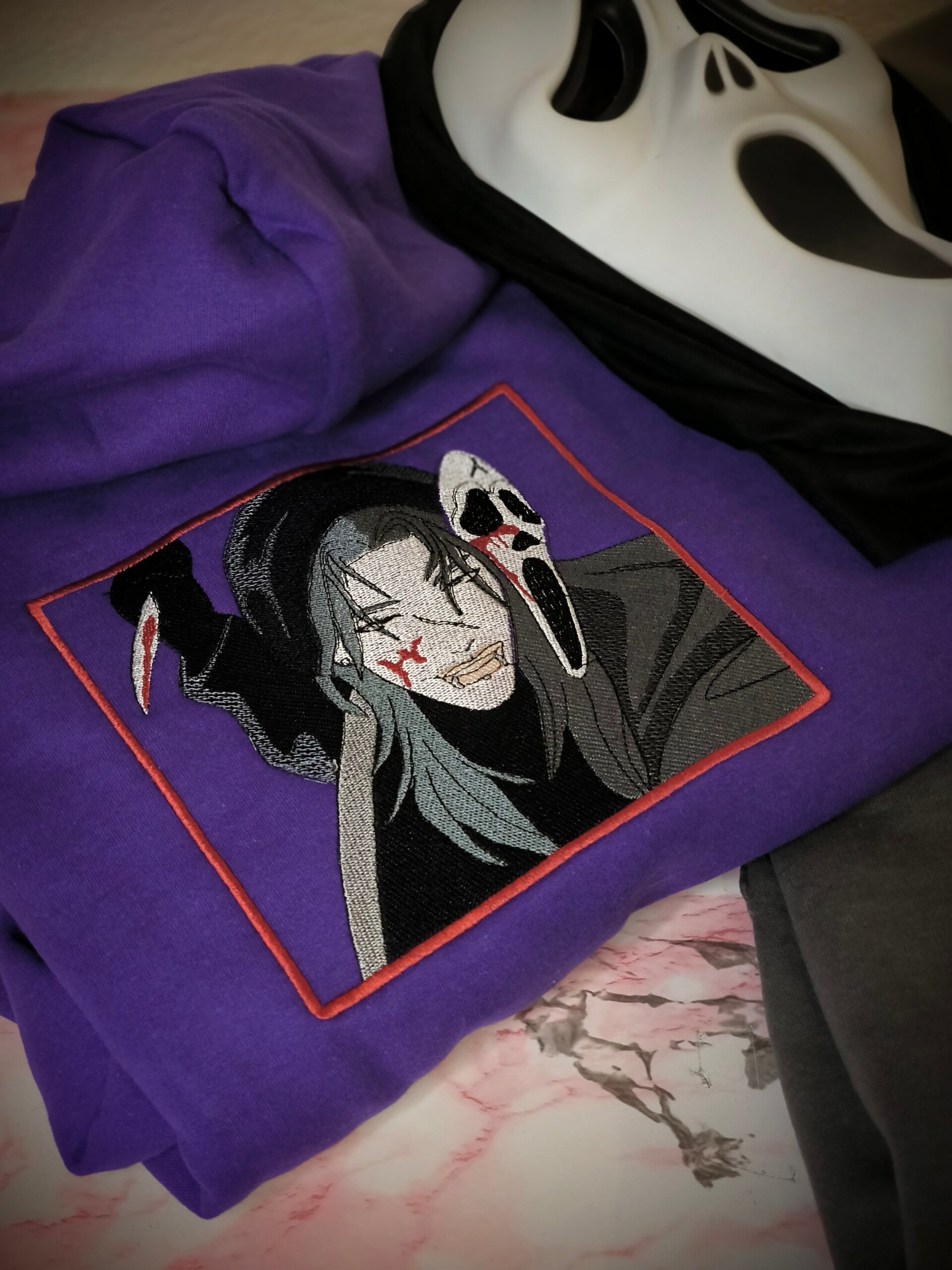 Geto Suguru x Ghostface Hoodie | Double Embroidery | Limited Drop