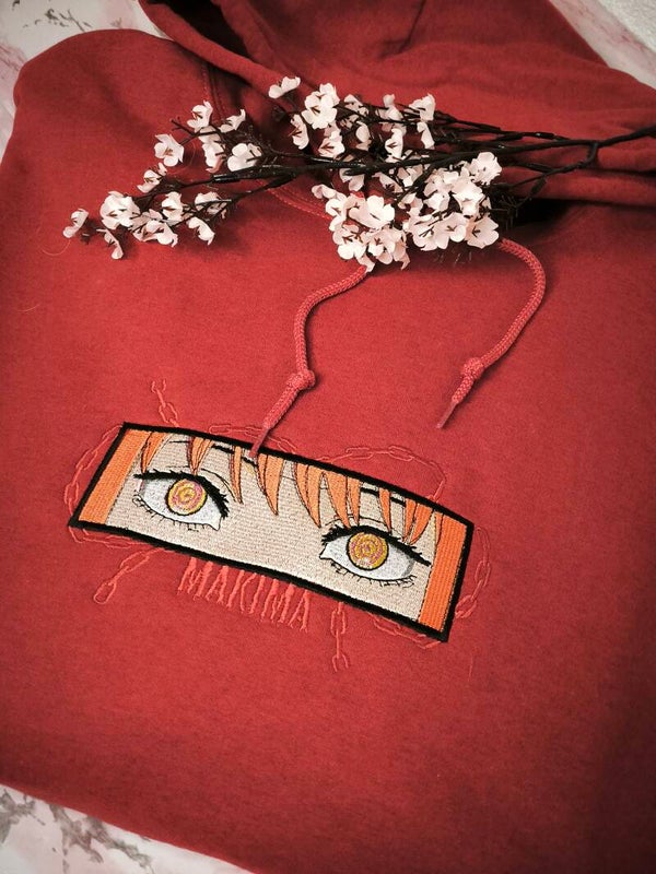 Makima Chainsaw Man Hoodie – Anime Embroidery Streetwear Hoodie