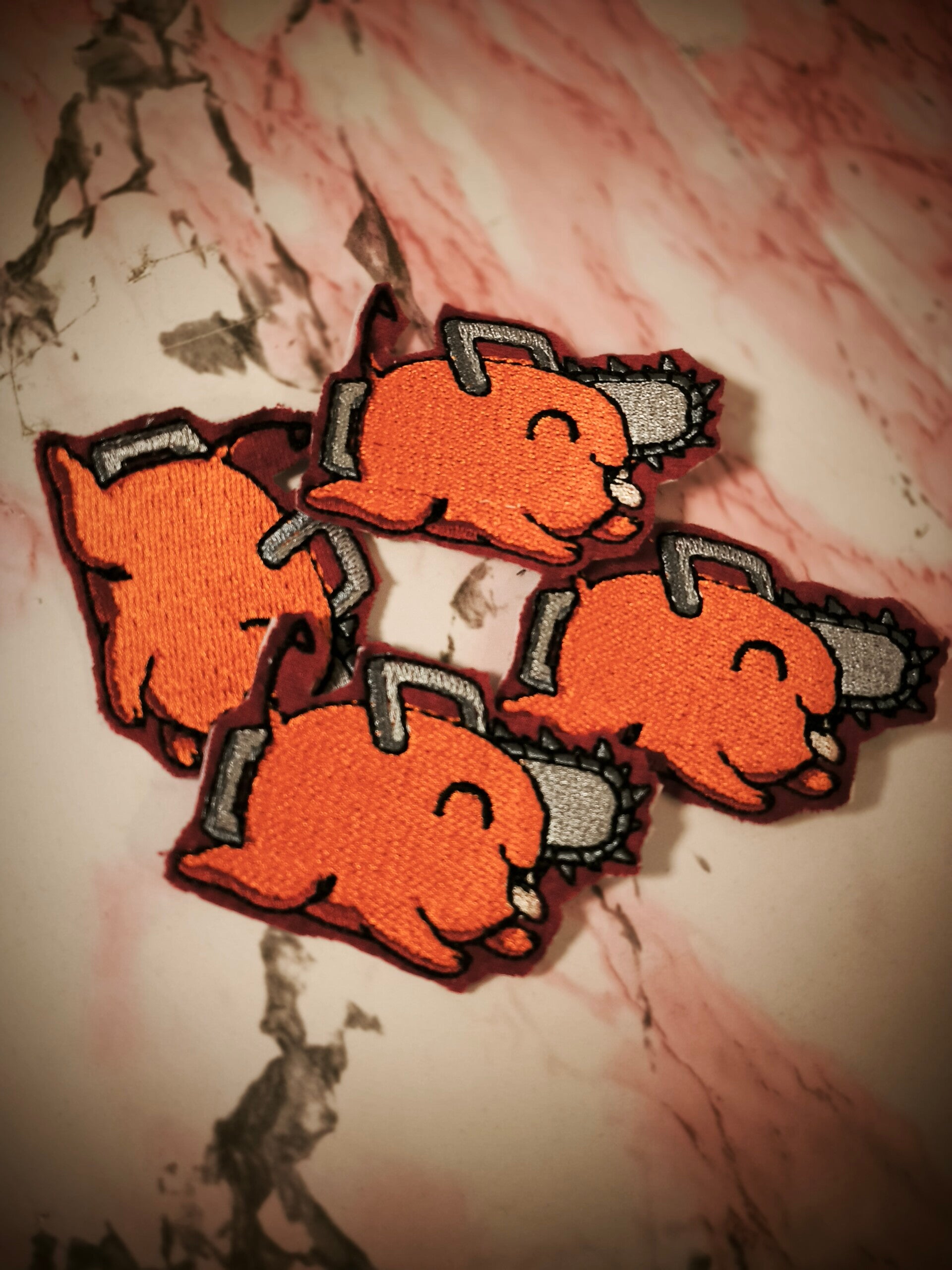 Pochita Anime Patch – Chainsaw Devil Iron On Patch – Kawaii Bügelpatch – Embroidered Applique