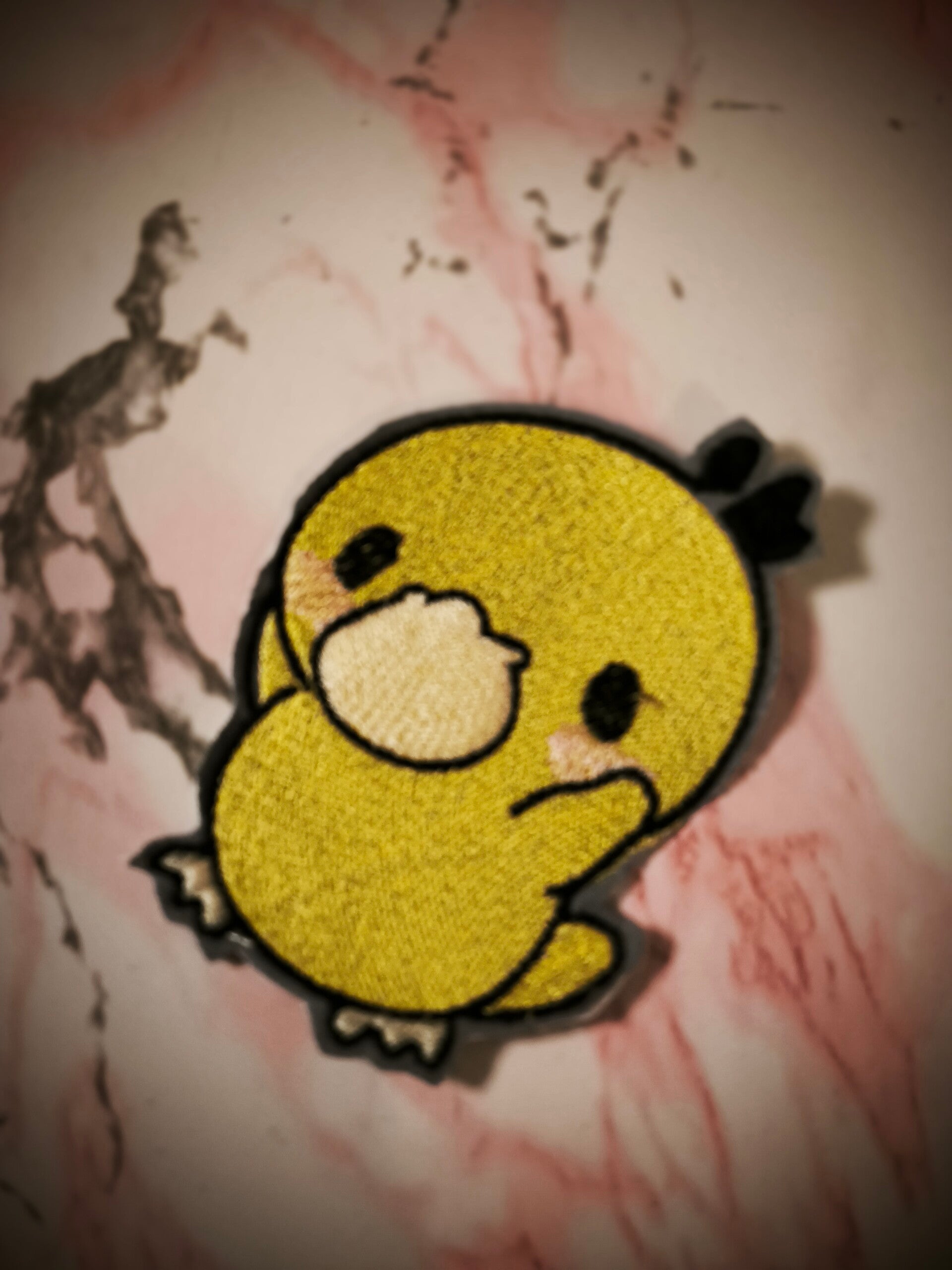 Kawaii Enton Patch – Cute Psyduck Iron On Patch – Anime Bügelpatch – Embroidery Applique