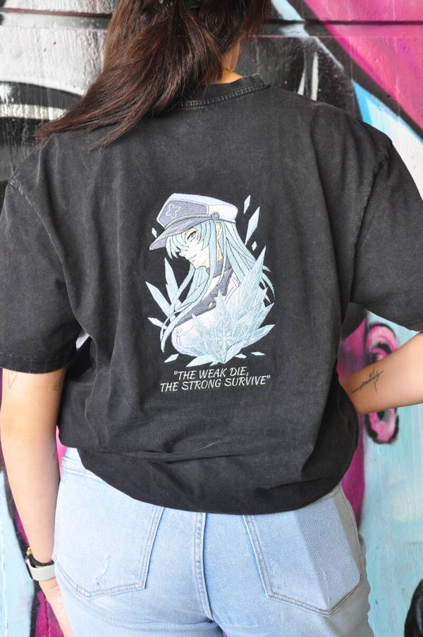 Esdeath – Villain Arc Washed Oversize T-Shirt | Besticktes Anime Shirt