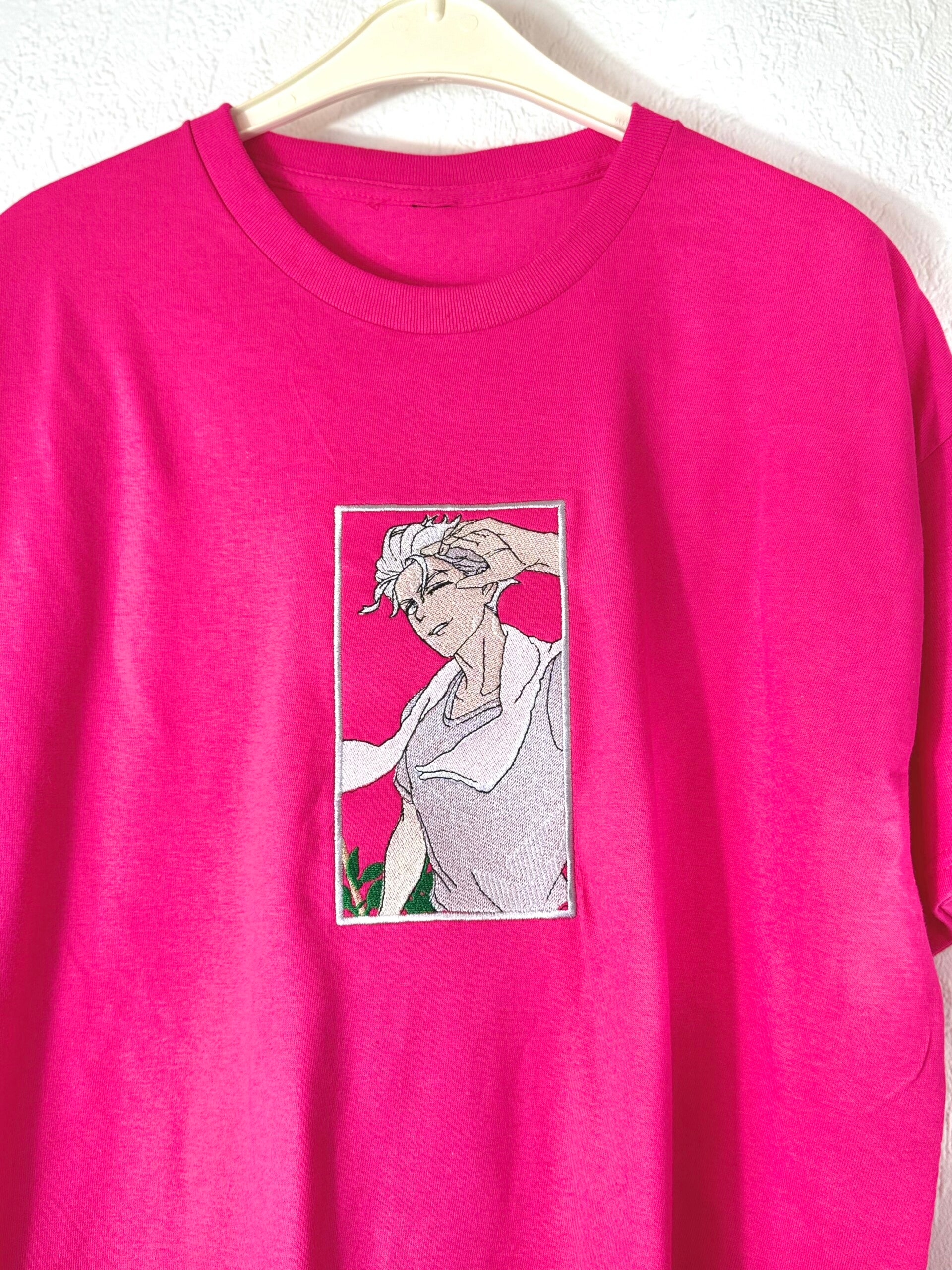 Umemiya Hajime Anime Stickerei T-Shirt / Hoodie / Sweater – Wind Breaker inspiriert – Pink Edition