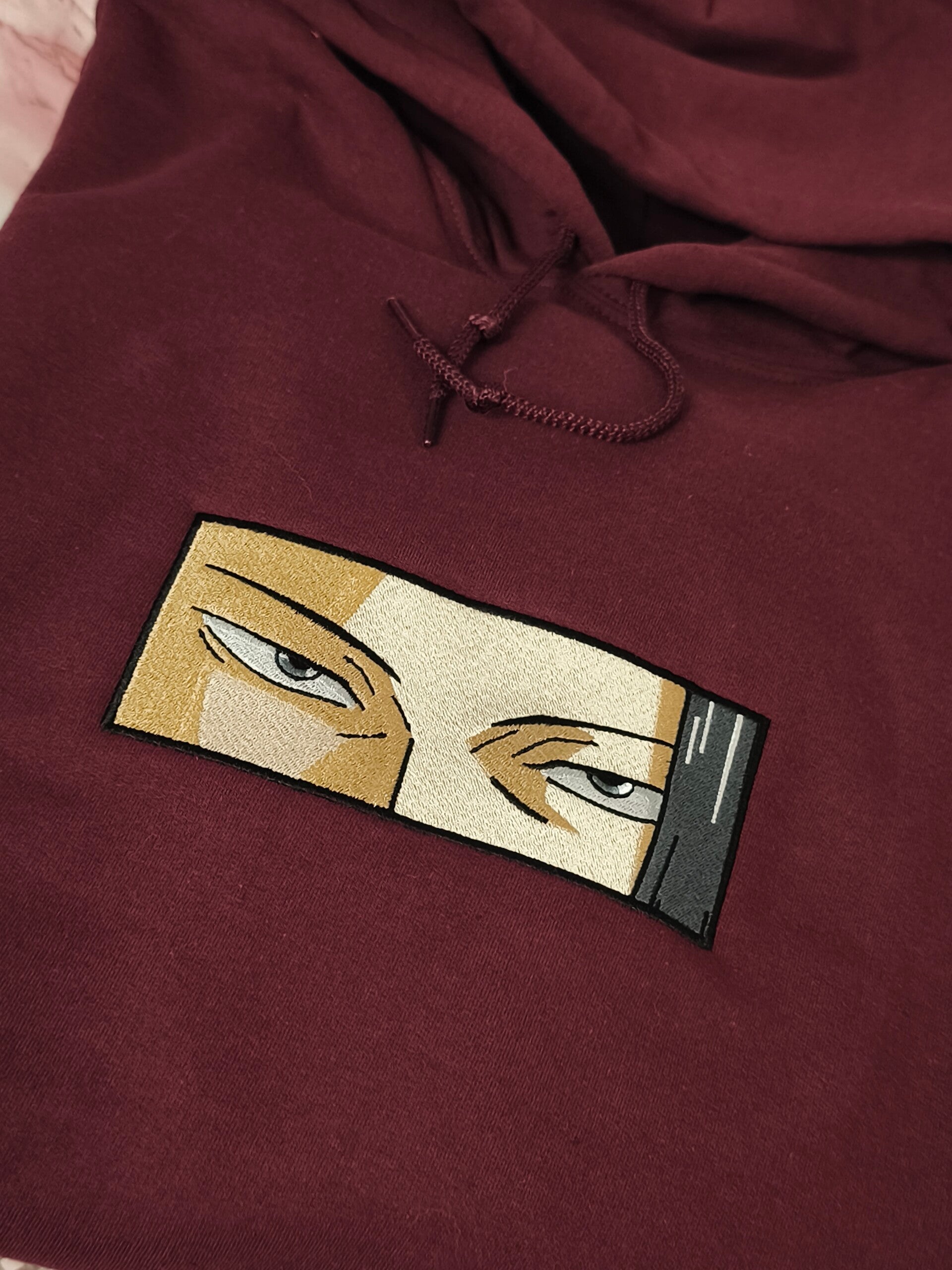 Suguru Geto Hoodie – Minimalist Eyes Embroidery | Anime Streetwear Hoodie | JJK Inspired | Unisex S–3XL
