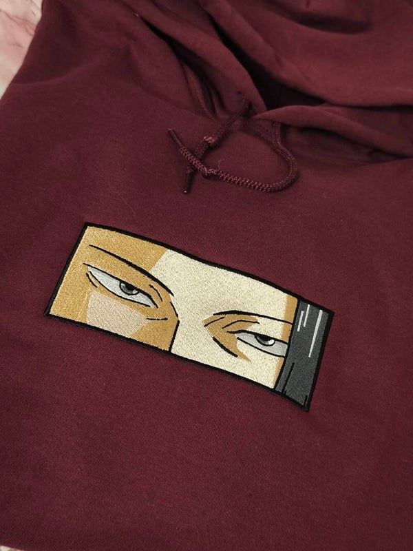 Suguru Geto Hoodie – Minimalist Eyes Embroidery | Anime Streetwear Hoodie | JJK Inspired | Unisex S–3XL