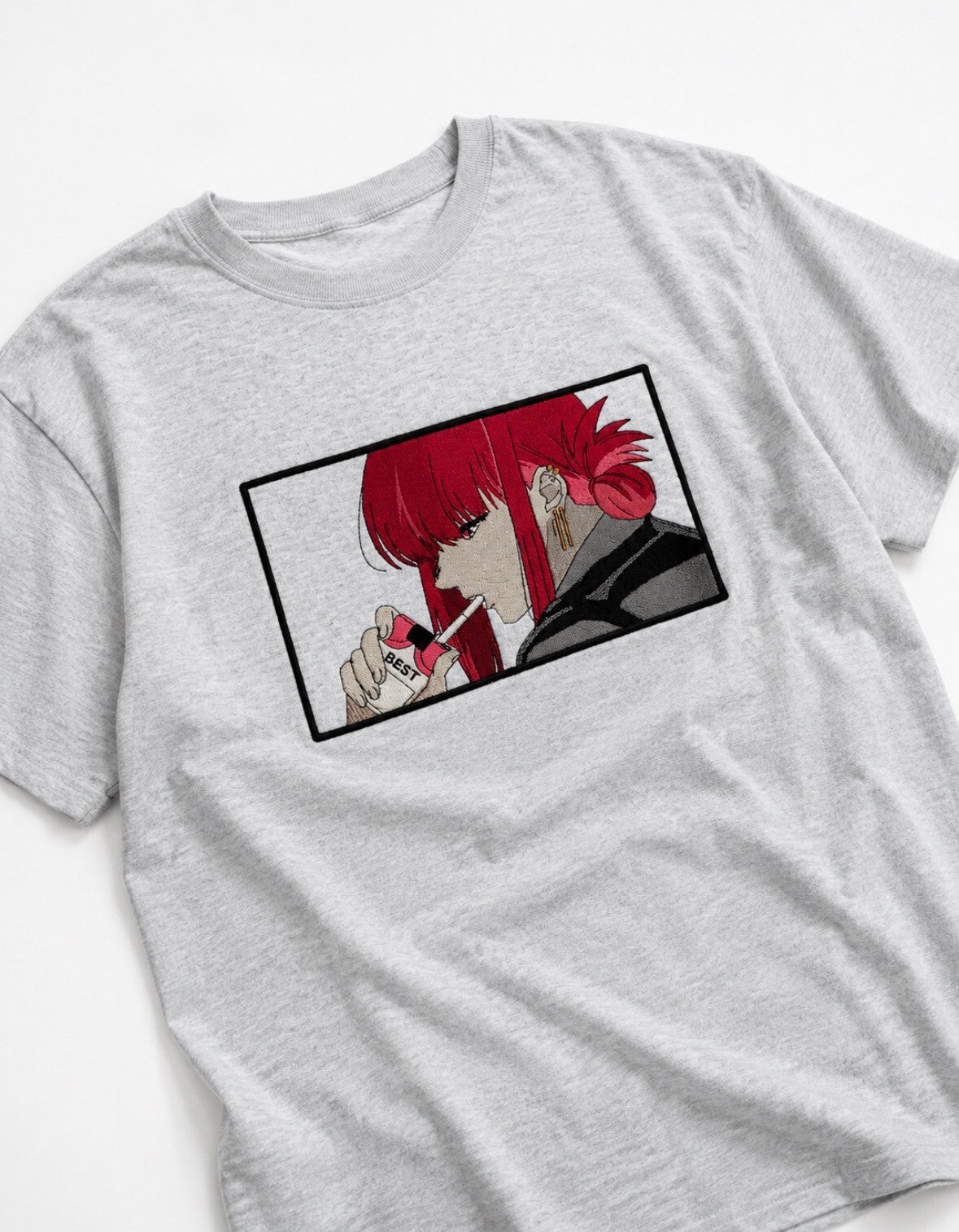 Smoking Behind the Supermarket with You – Yamada Back Embroidery Tee