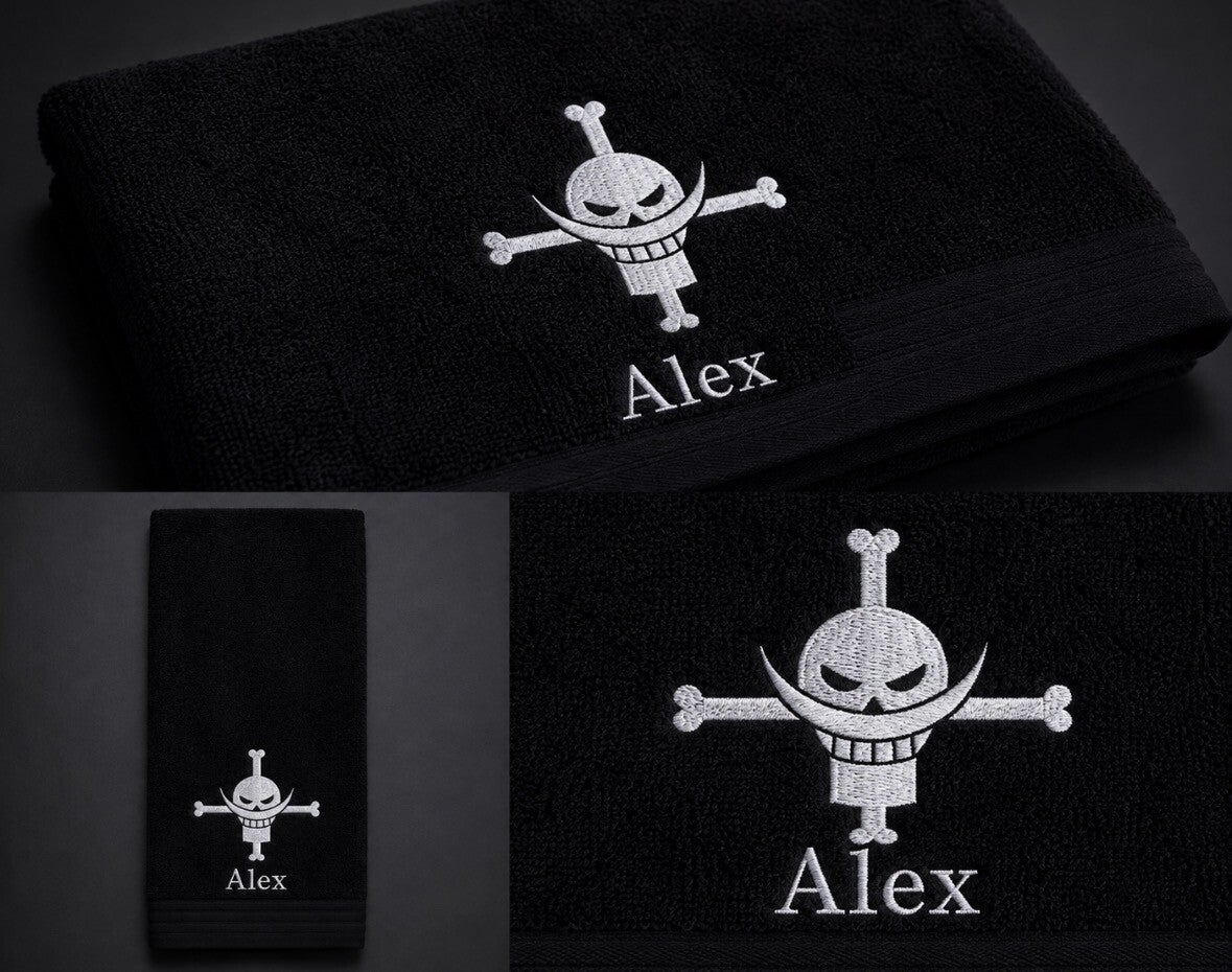 Embroidered Anime Gym Towel