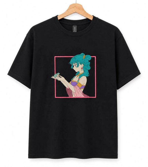 Maomao – The Apothecary Diaries | Besticktes T-Shirt Schwarz