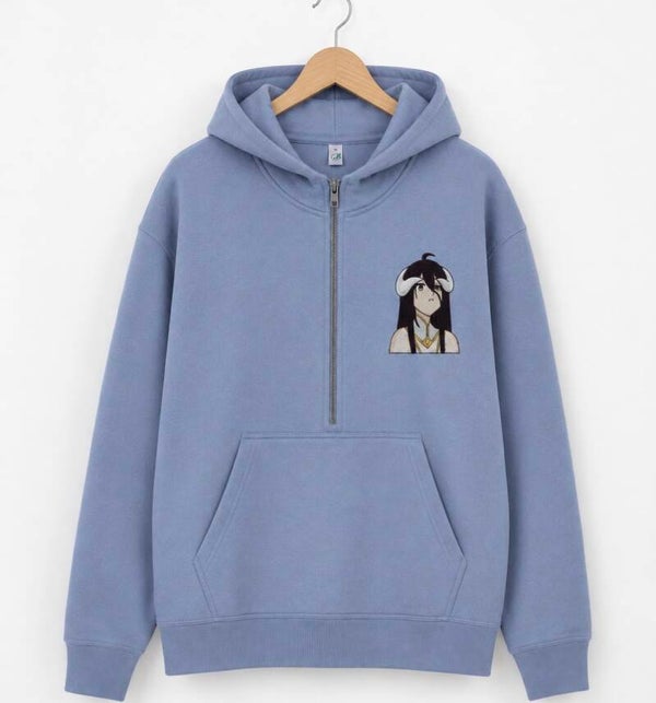 Chibi Albedo Embroidery – Overlord | T-Shirt, Sweater, Hoodie & Half-Zip