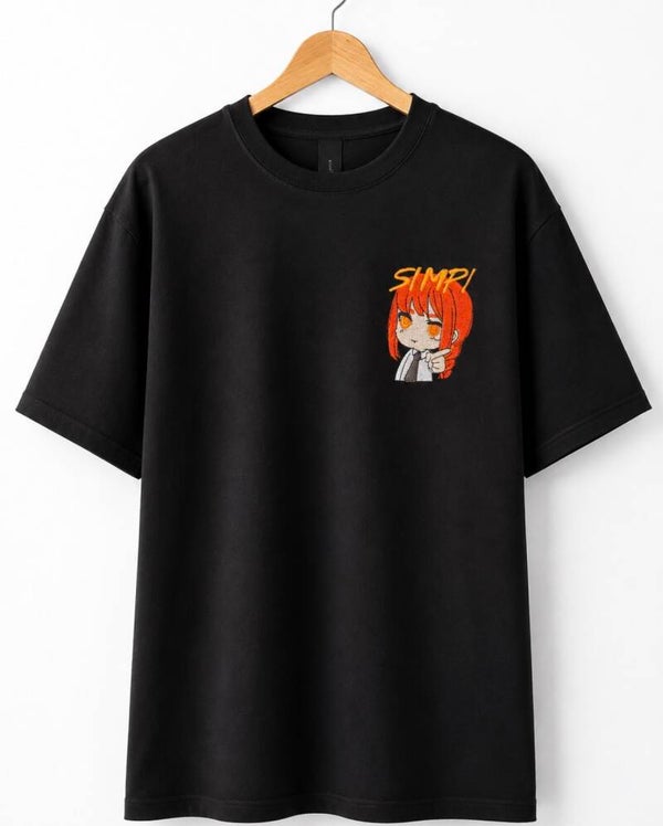 Makima „SIMP!“ Chibi Embroidery – Chainsaw Man | T-Shirt, Sweater & Hoodie
