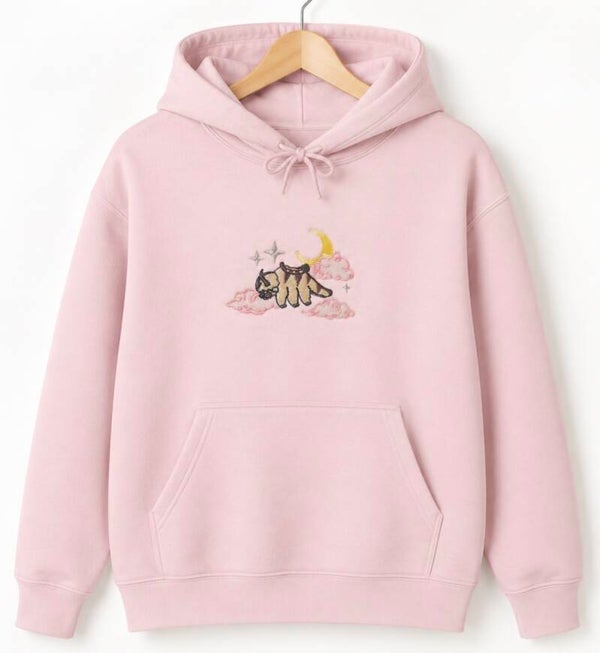 Appa Moonlight Embroidery – Hoodie 🌙🩷