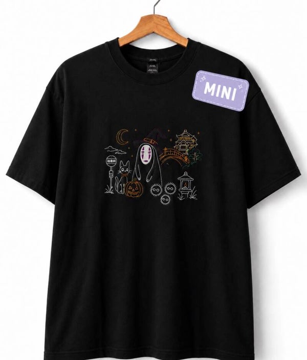 No-Face Halloween Outline | MINIS T-Shirt