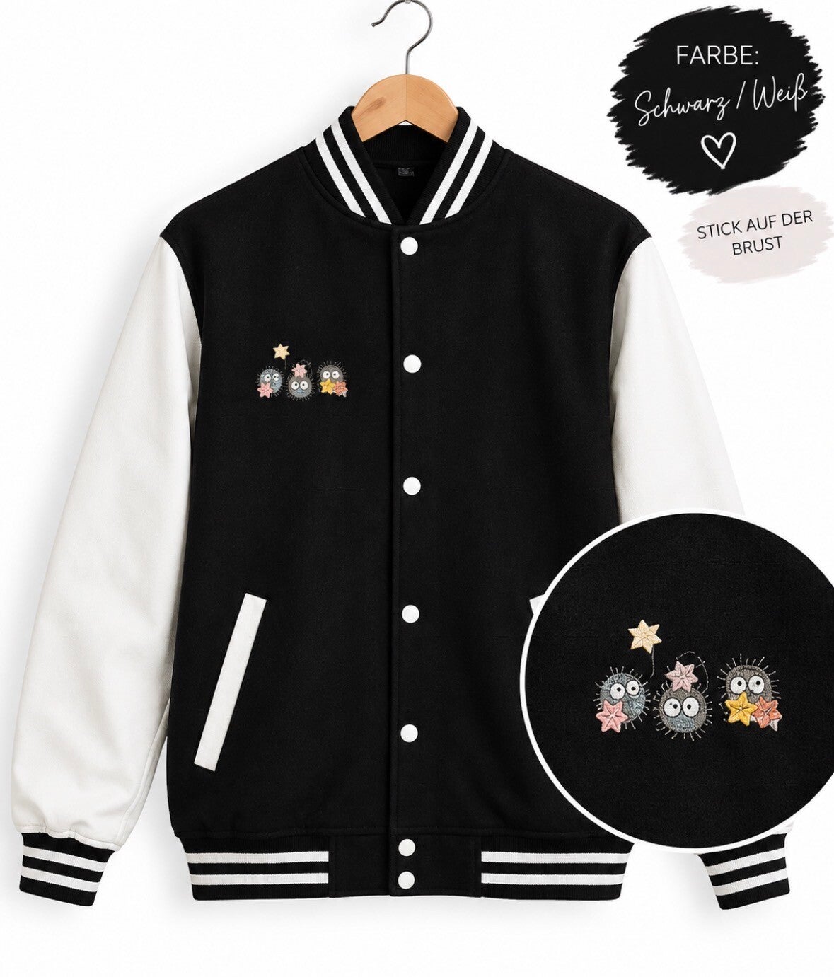 College-Jacke „Ghibli University“ – gesticktes Design