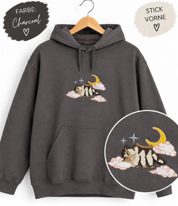 Appa Moonlight Embroidery – Hoodie 🌙🩷