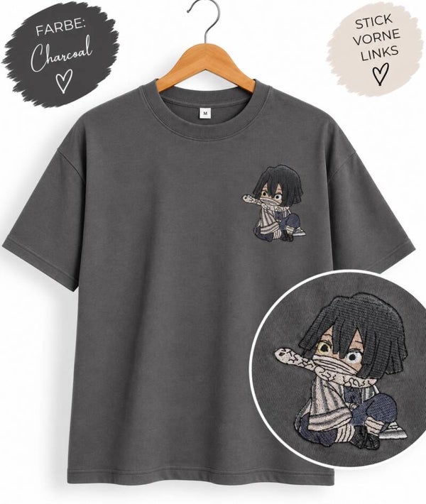 Obanai Iguro Chibi Shirt – Demon Slayer Edition 🐍⚔️