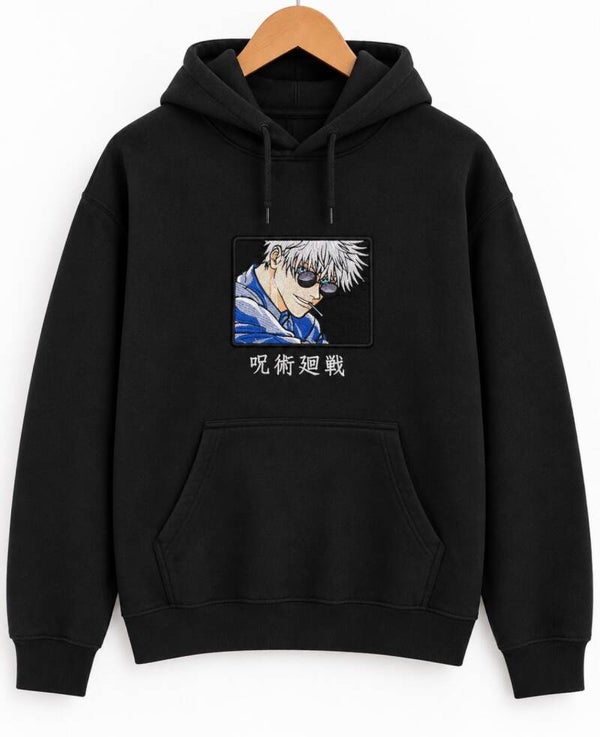 Gojo Satoru Sorcerer Anime Stick – Premium Hoodie / Sweater / T-Shirt | Bestickte Streetwear Unisex