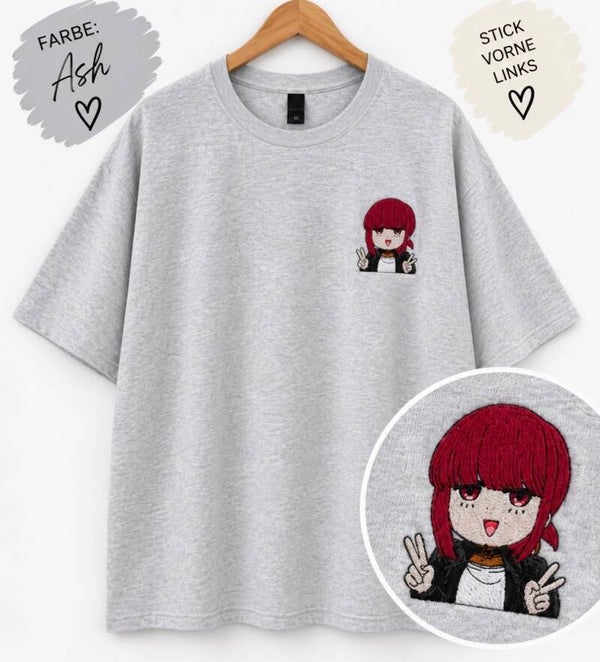 Smoking Behind the Supermarket with You – Chibi Embroidered T-Shirt
