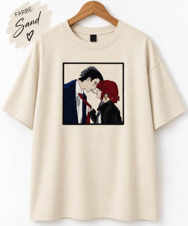 Smoking Behind the Supermarket with You – Embroidered Oversized T-Shirt | Sasaki & Yamada