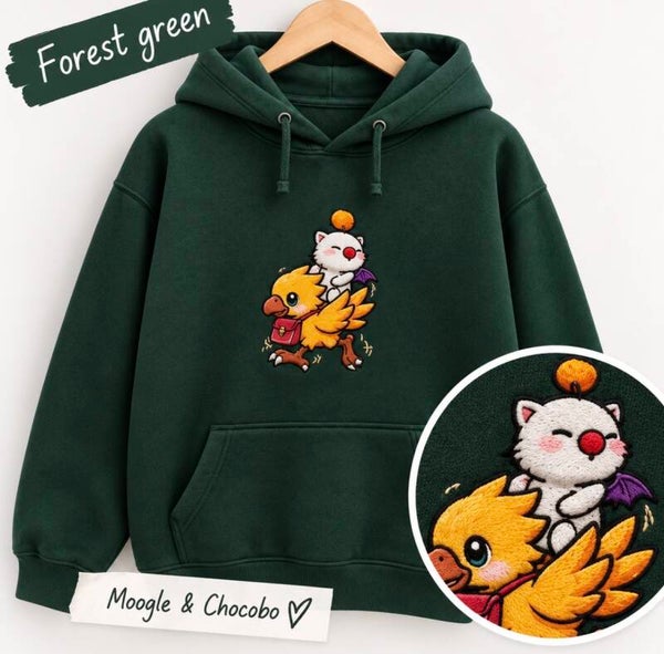 Moogle & Chocobo – Little Journey | Bestickt 💚
