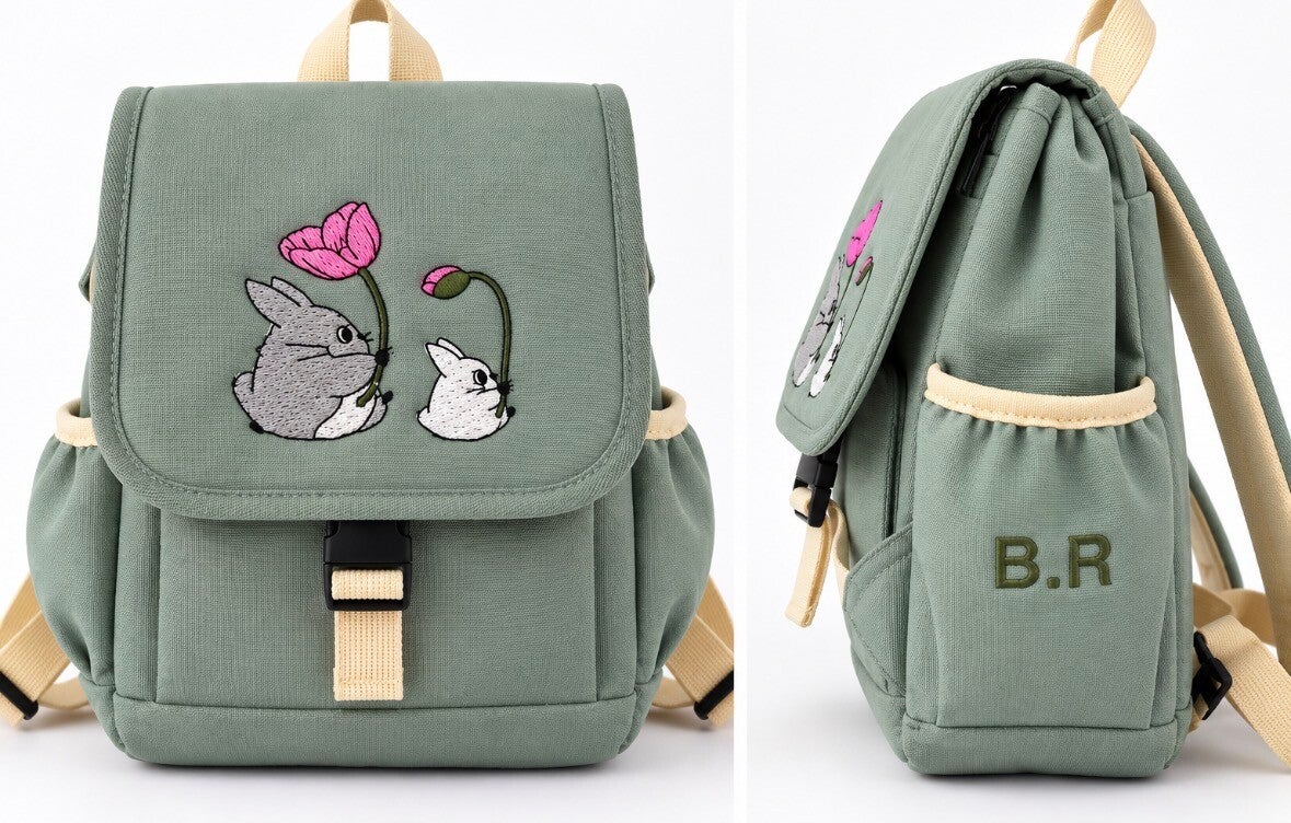 Kids Adventure Rucksack – Totoro Flowers
