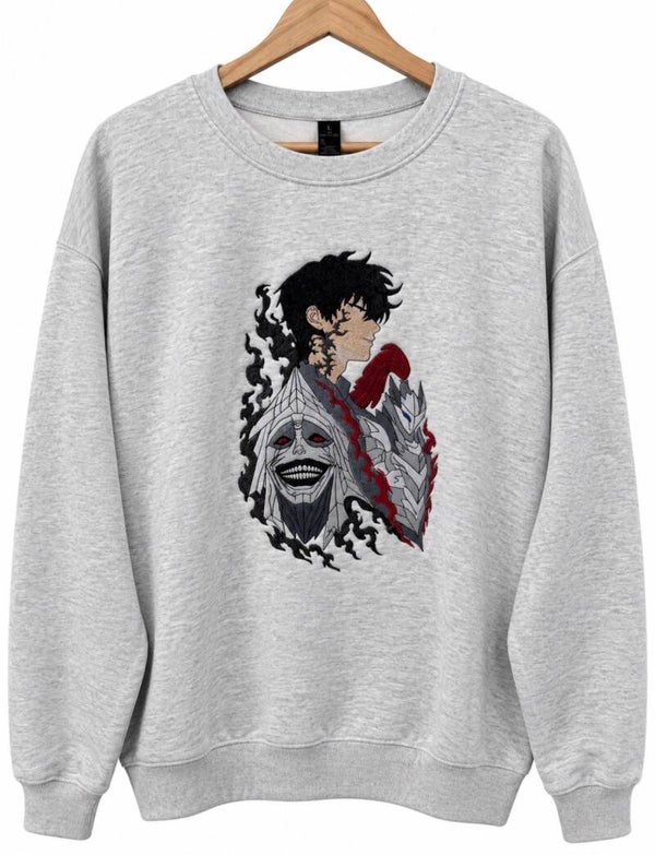 Shadow Monarch – Jinwoo, Igris & Statue | T-Shirt, Sweater & Hoodie