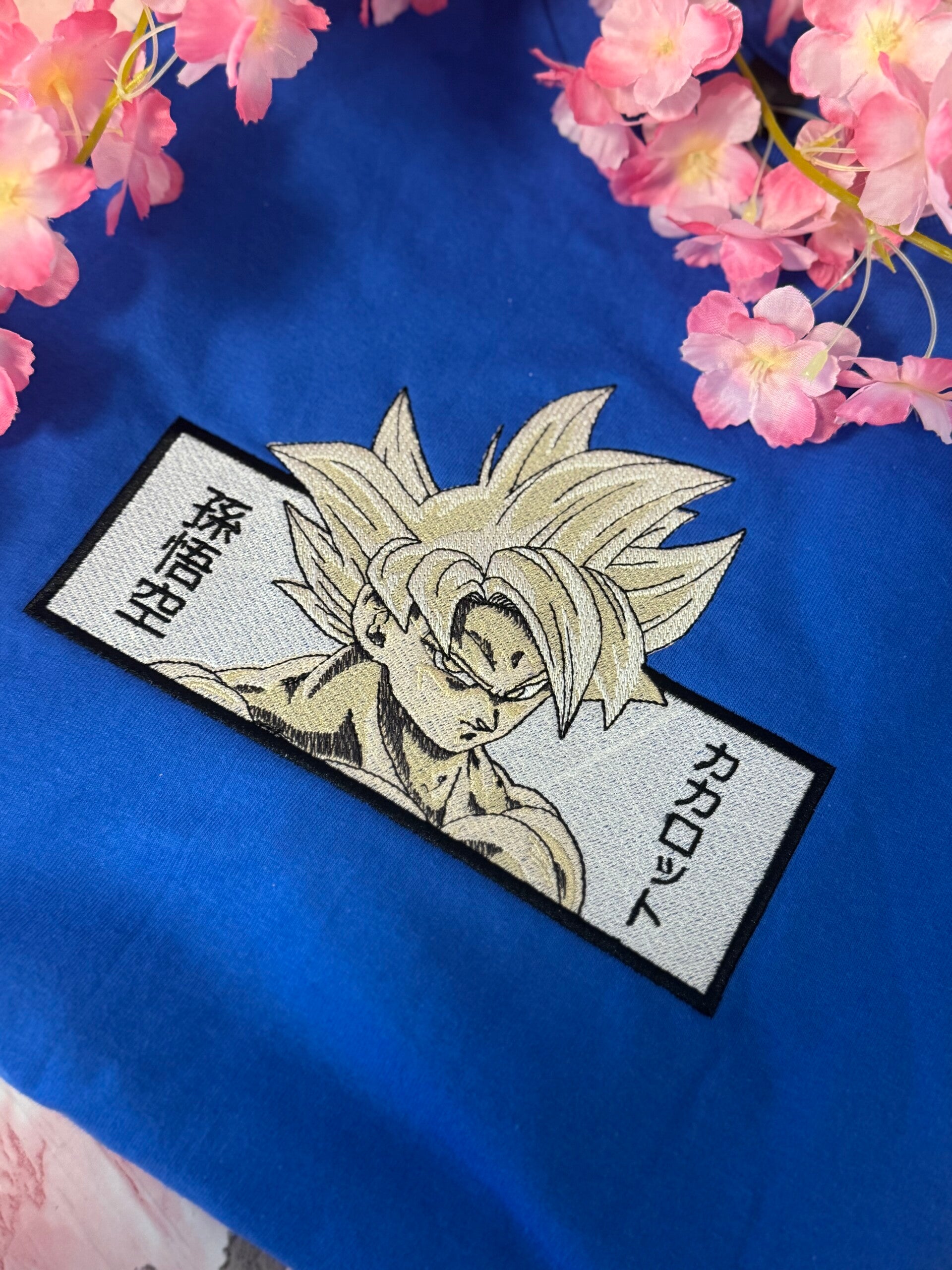 Dragon Ball Goku Kanji Embroidery Shirt – Minimal Streetwear Style