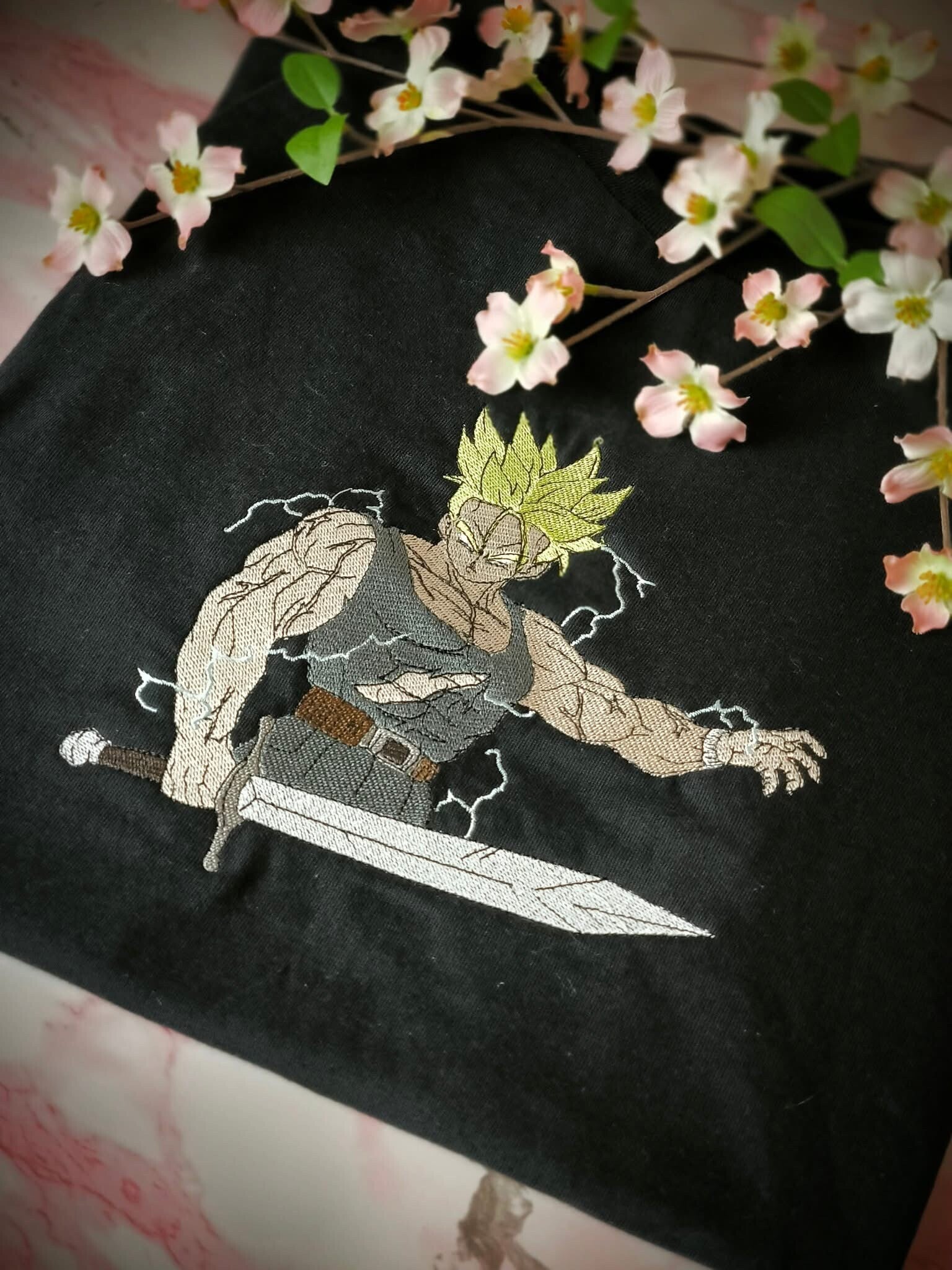 Dragon Ball Trunks Sword Embroidery Shirt – Anime Streetwear Piece