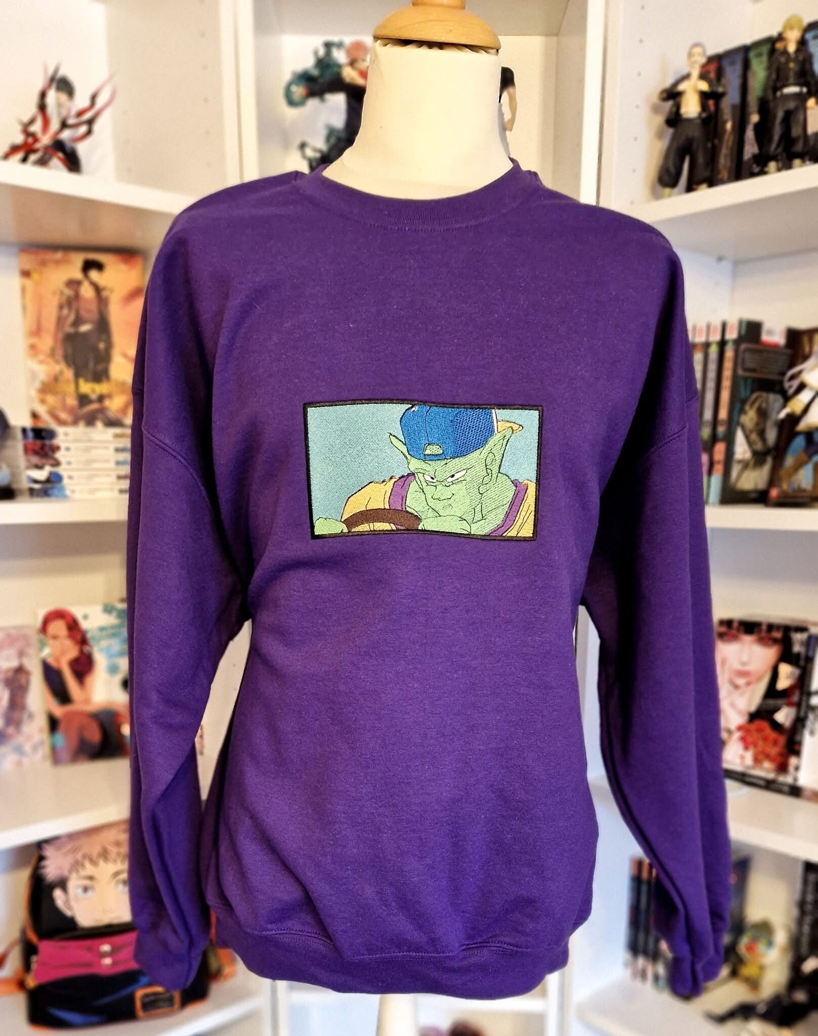 Dragon Ball Piccolo Driving Embroidery Sweatshirt – Minimal Anime Streetwear