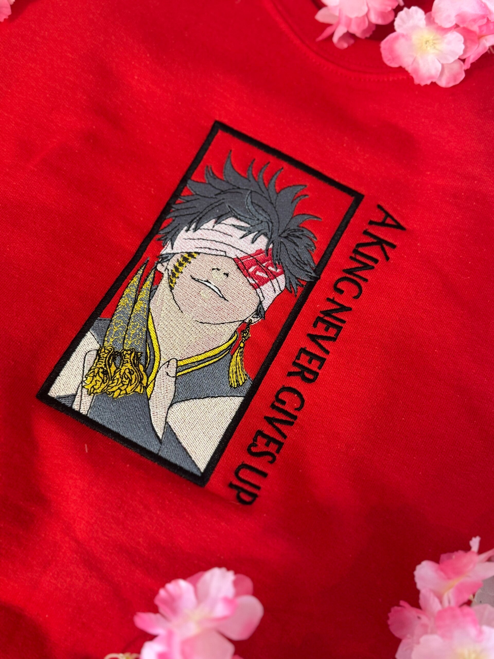 Qin Shi Huang Anime Stickerei Shirt – Record of Ragnarok Inspired | Minimal Streetwear | KawaiiStitches