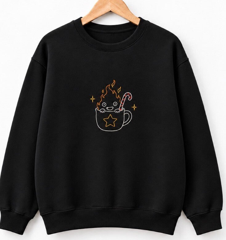 Calcifer Weihnachtssweater – Weihnachtsflämmchen