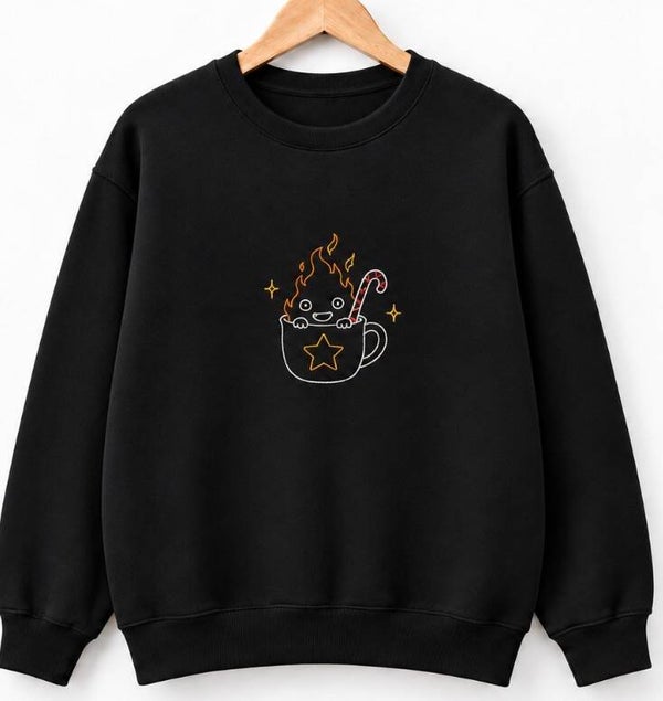 Calcifer Weihnachtssweater – Weihnachtsflämmchen