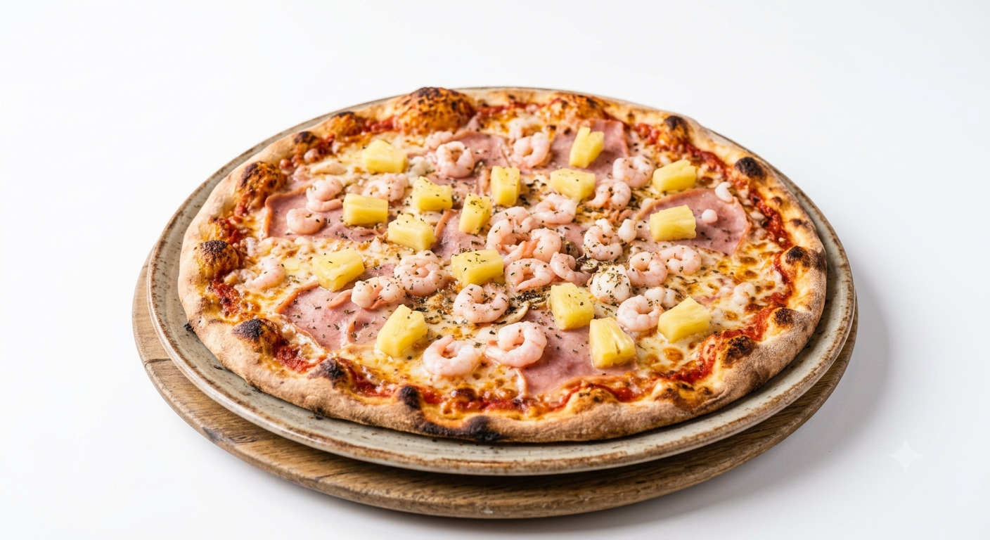 Campino  :  Skinka + Ananas + Räkor