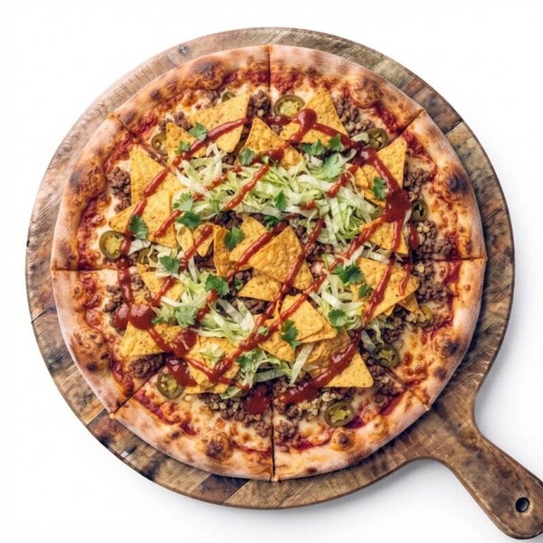 Taco  : Kötfärs + Vitlök + Jalapeno + Nachos + Isbergalad + Tacosås
