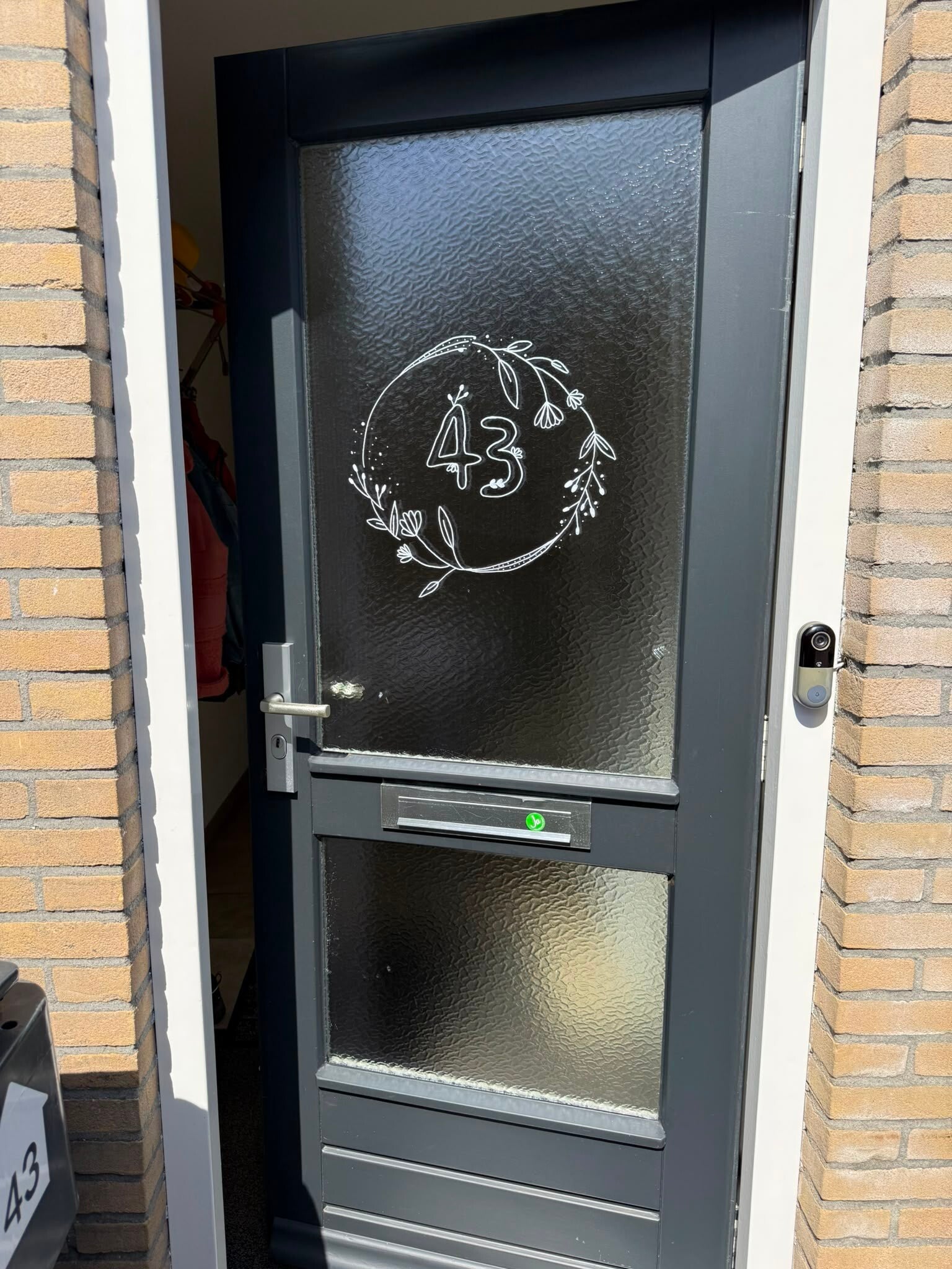 Huisnummer cirkel 43