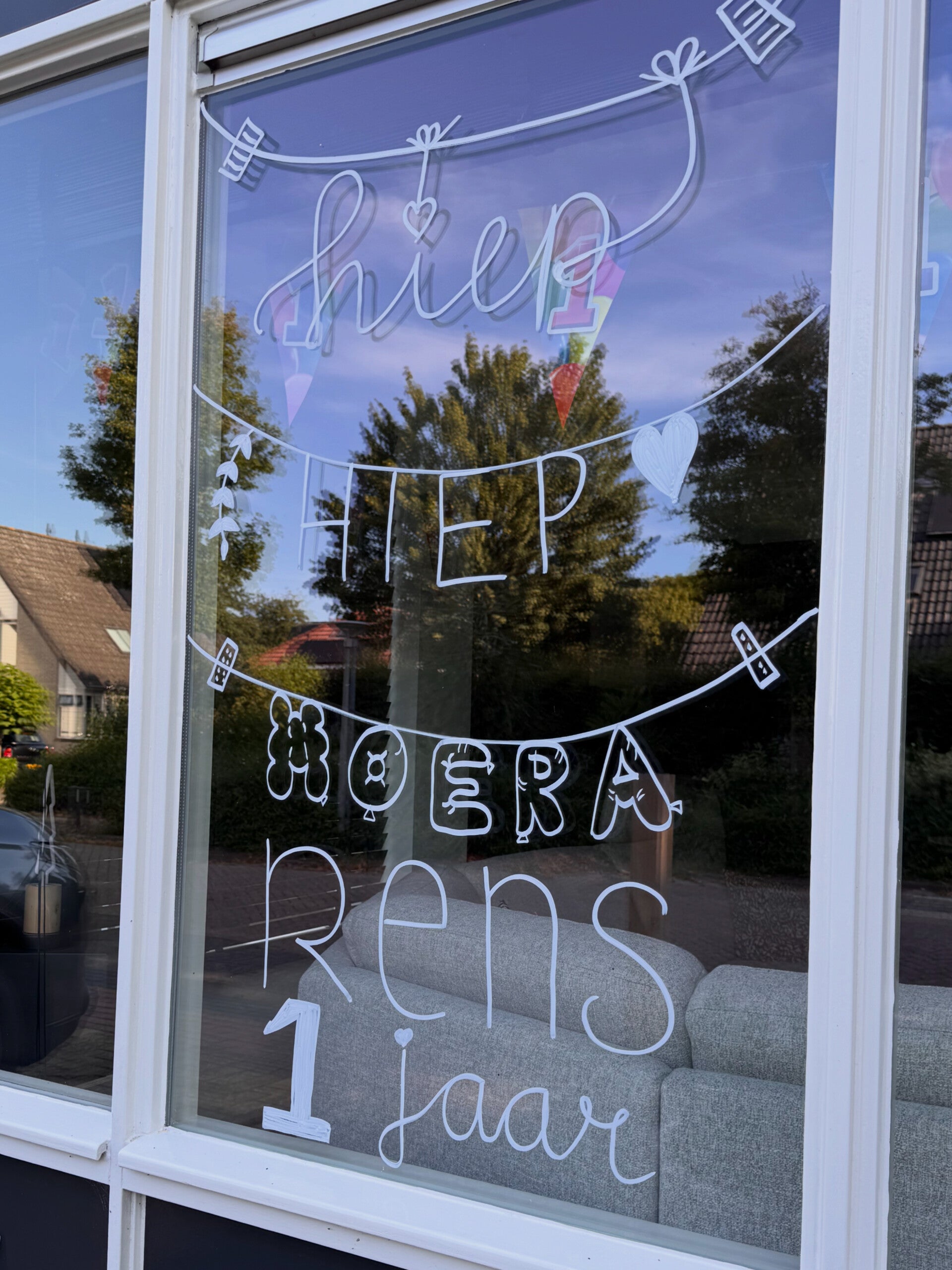 Verjaardagsraam Rens 1 jaar