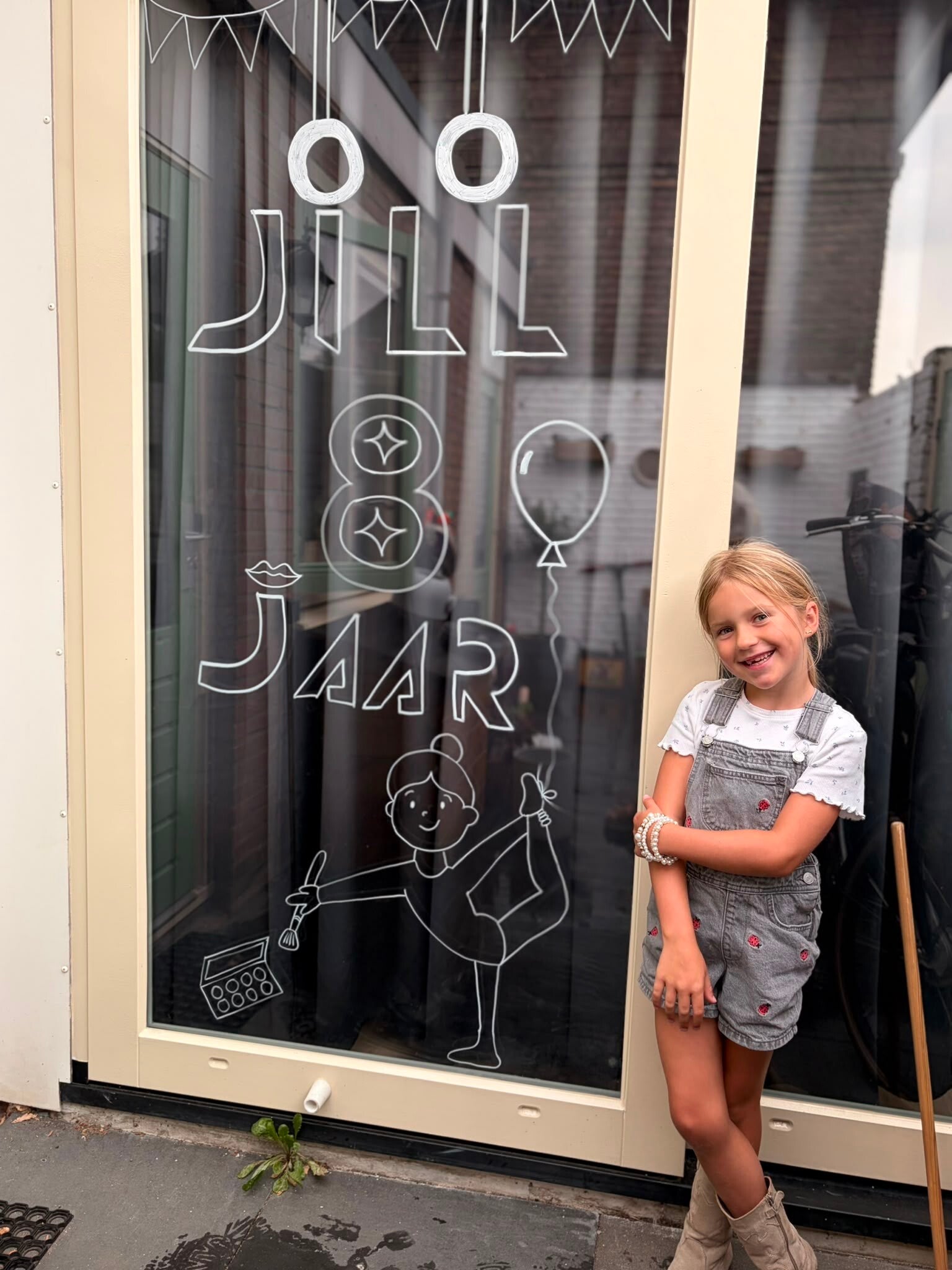 Raamtekening verjaardag Jill 8