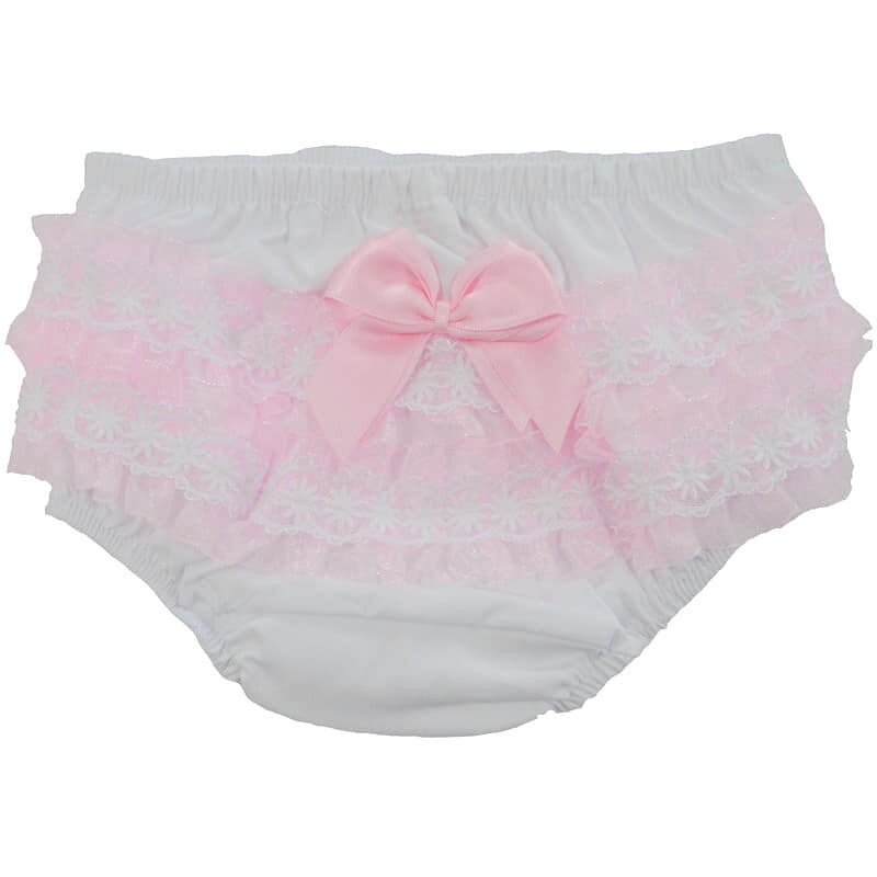 Rüschenhose Taufkleid Mädchen Gr. 80 86 (12-18M) Unterhose Baumwolle elegant