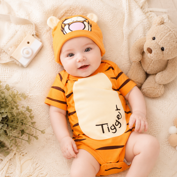 Disney Winnie the Pooh Set Gr. 68 74 80 86 92 Baby Geschenkset Geburtstag Orange