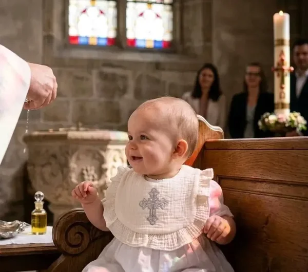 Baby Lätzchen Taufe Tauflätzchen Kreuz Geschenk Taufe Geschenk Geburt Baumwolle
