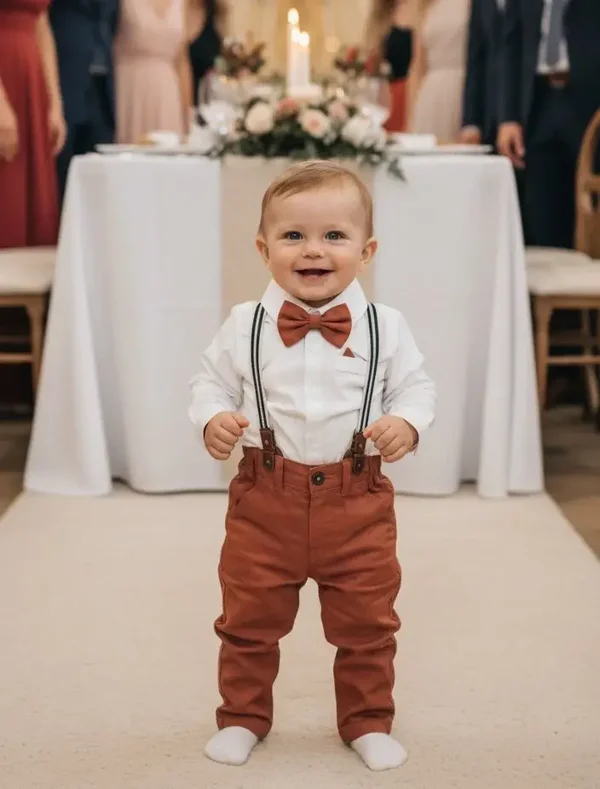 Taufanzug Gr. 80 86 Baby Anzug Taufe Set Hemd Hose Fliege Hosenträger 12-18M