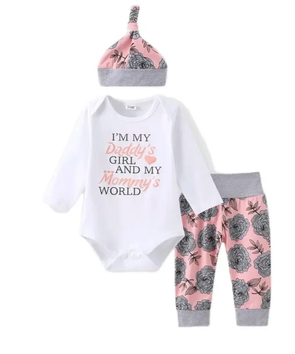 Baby Set Geschenkset Gr. 68 74 80 86 Geschenk Geburt Mädchen Set 3-tlg rosa