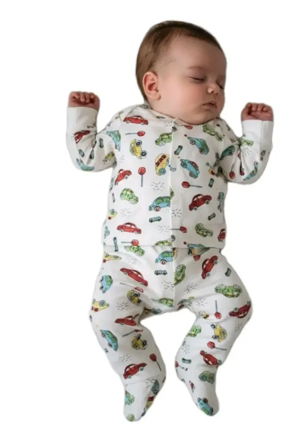 Baby Erstausstattung Set Gr. 68 74 Baumwolle Body Hose Jacke Geschenk 3-tlg