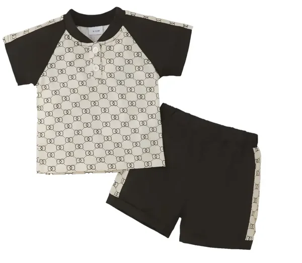 Baby Geschenkset Gr. 74 80 Anzug Sommer Junge Set T-Shirt Hose Geschenk 9-12 Mon